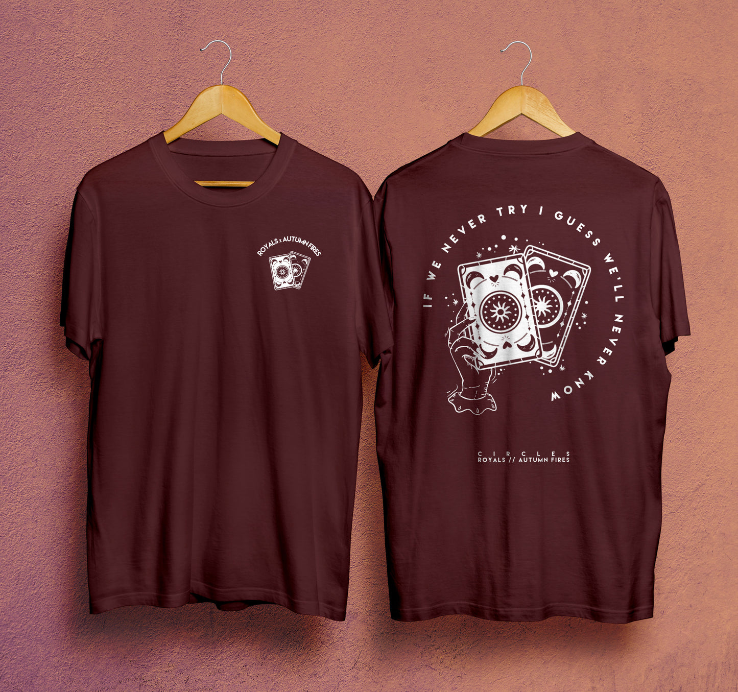 Royals x Autumn Fires - Circles Tee (Maroon)