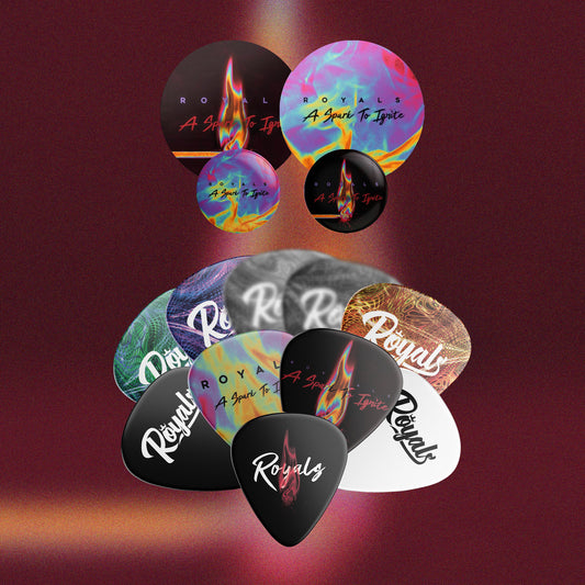 A Spark To Ignite Guitar Picks, Stickers & Badges (Full Collection)